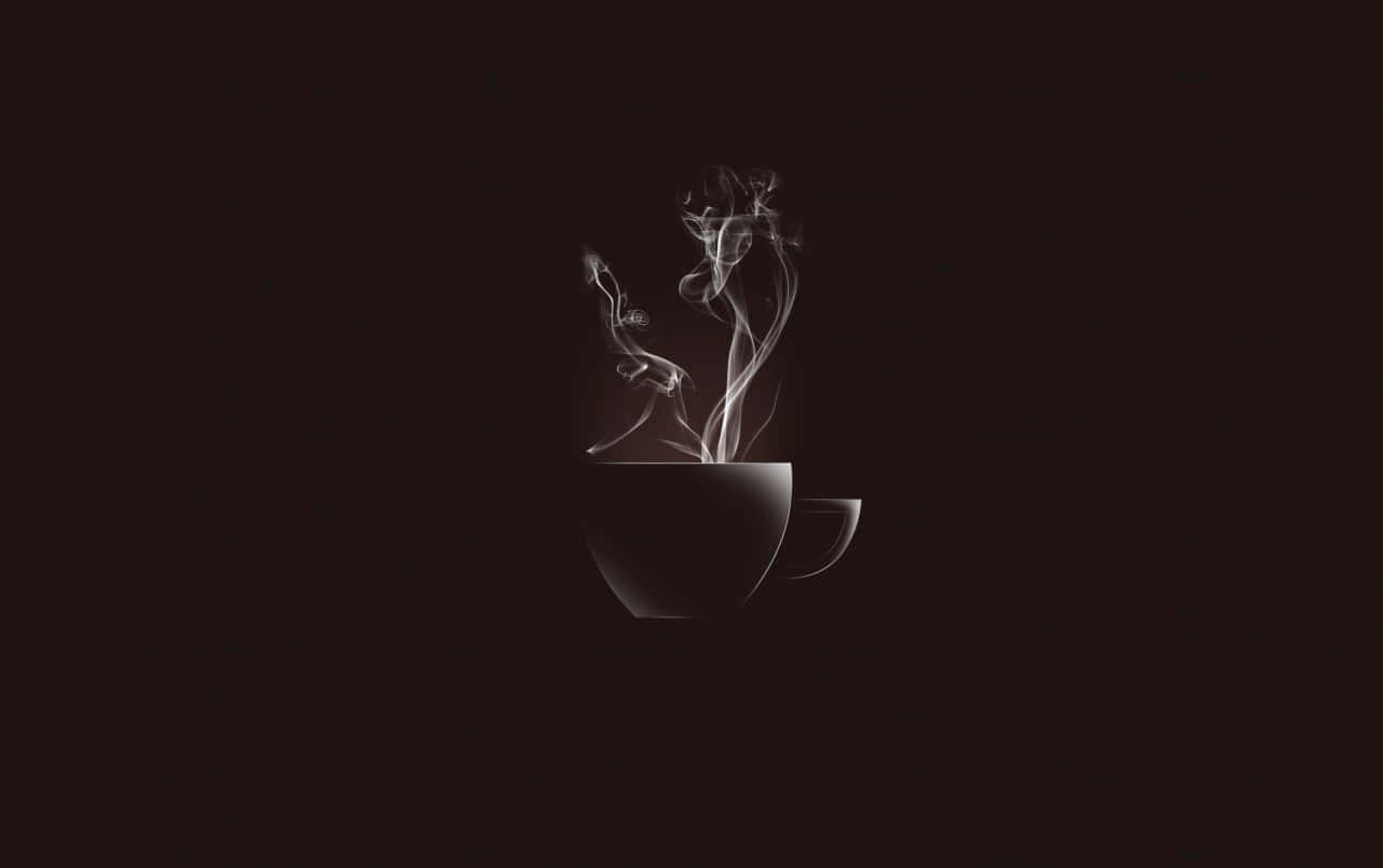 “get The Day Started With A Black Coffee” Wallpaper