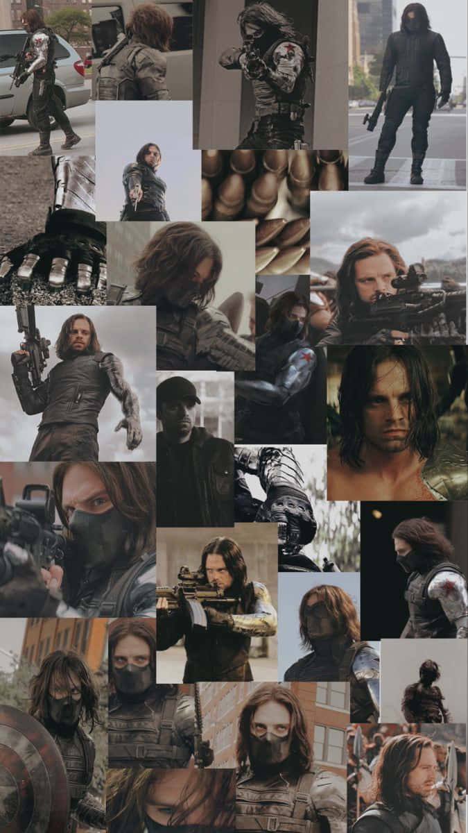 Get This Sleek Bucky Barnes Iphone To Stay Connected With Your Inner Superhero. Wallpaper