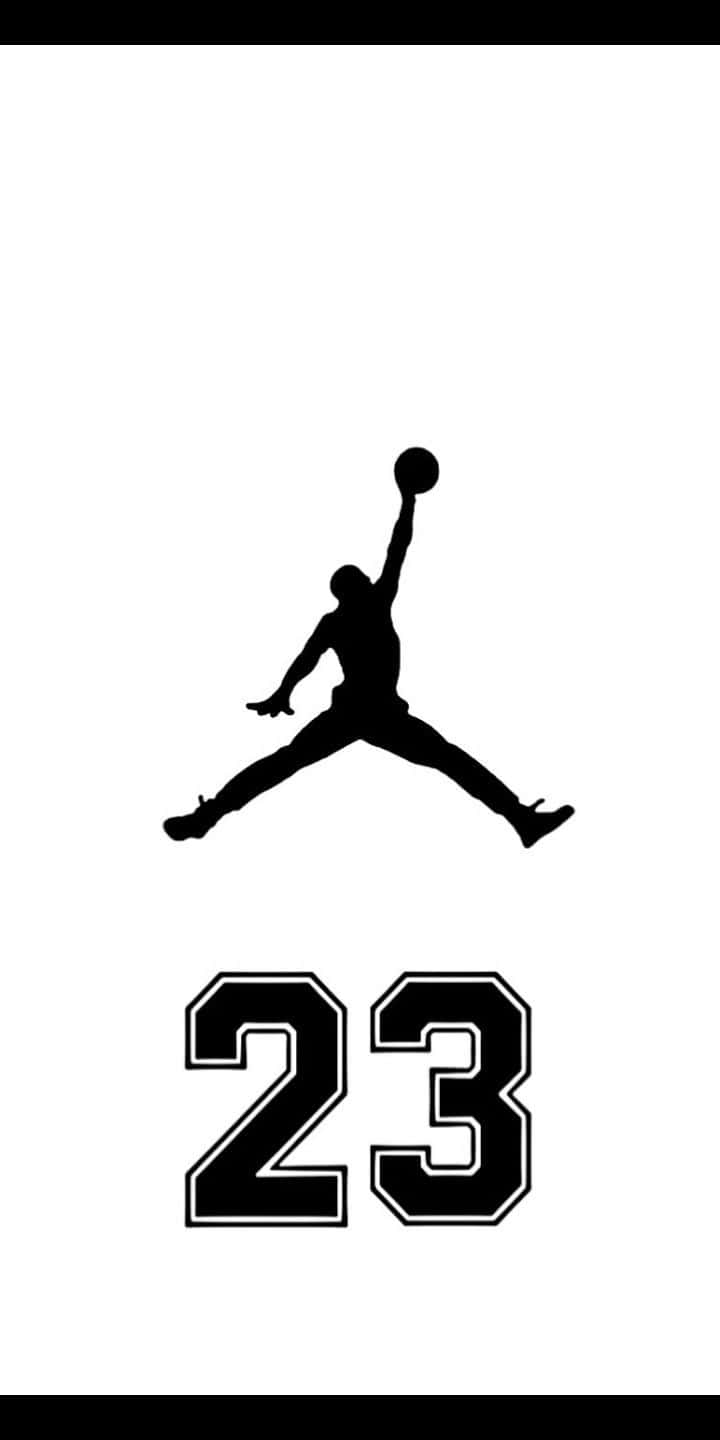 Get Your Hands On The Iconic Style Of The Nike Air Jordan Logo Smartphone. Wallpaper