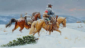 Gettin' Ready For Cowboy Christmas! Wallpaper