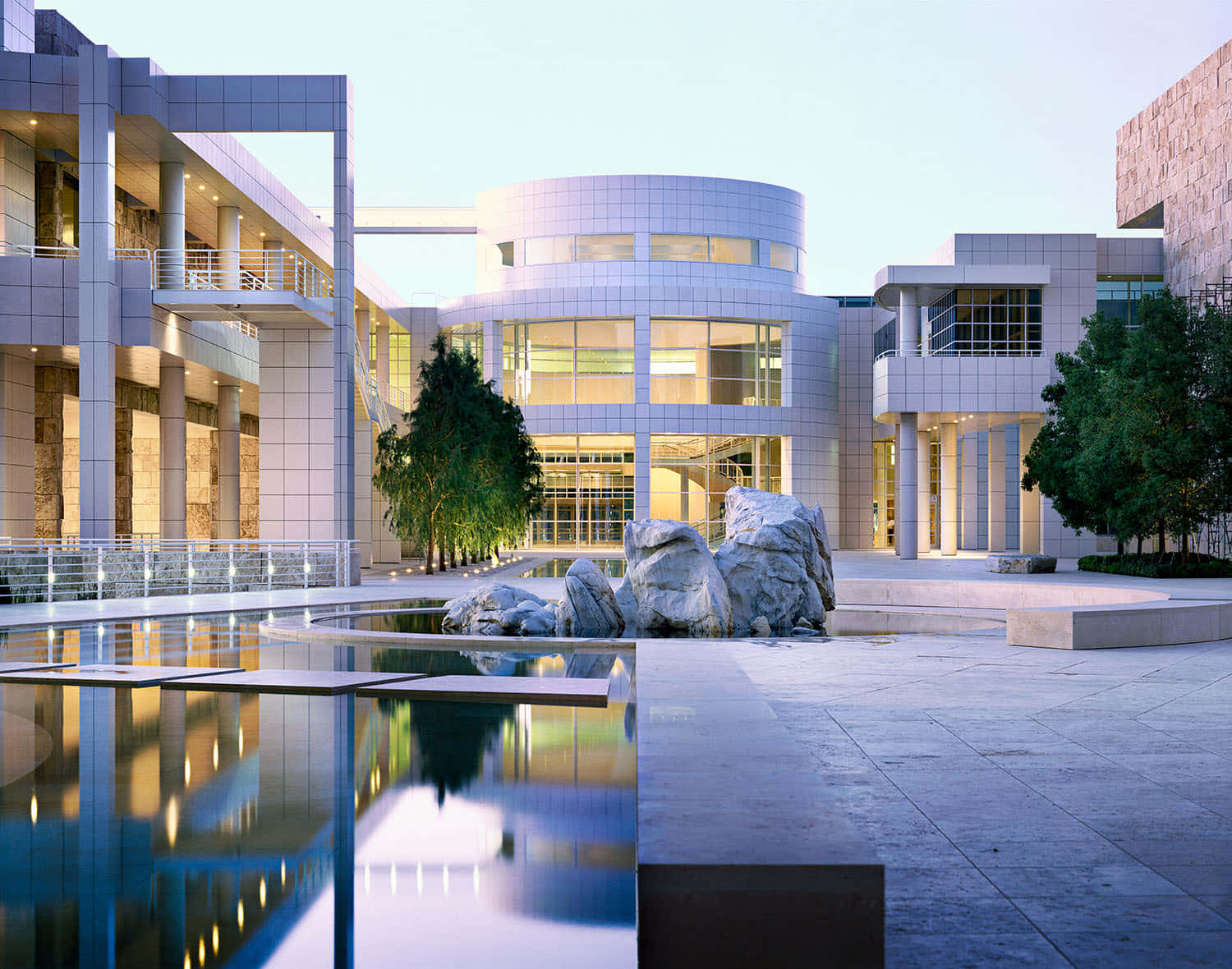 Getty Center Architecture Dusk Wallpaper