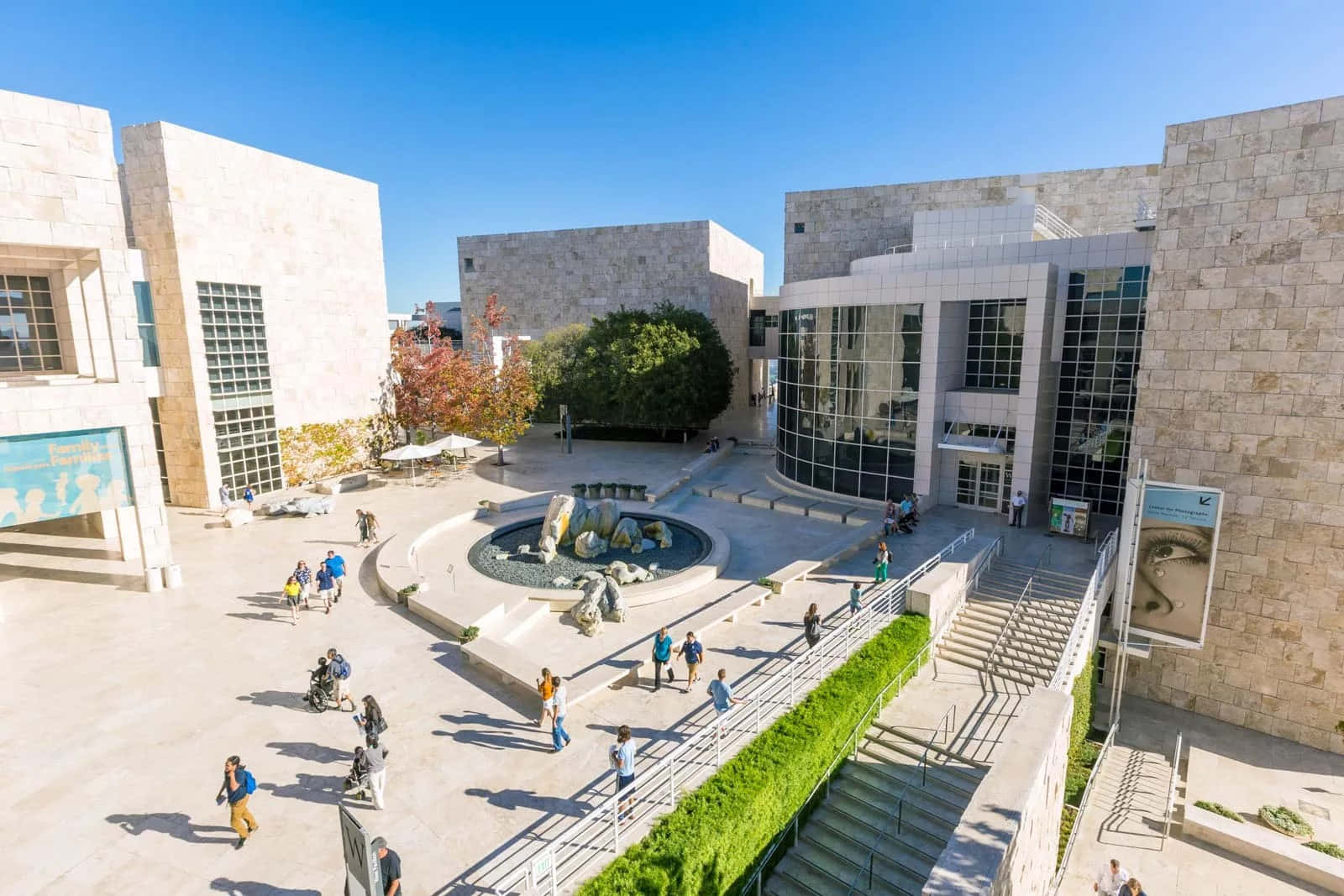 Getty Center Courtyard View Wallpaper