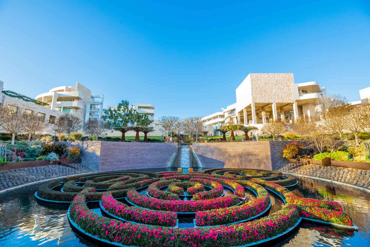 Getty Center Gardens And Architecture.jpg Wallpaper