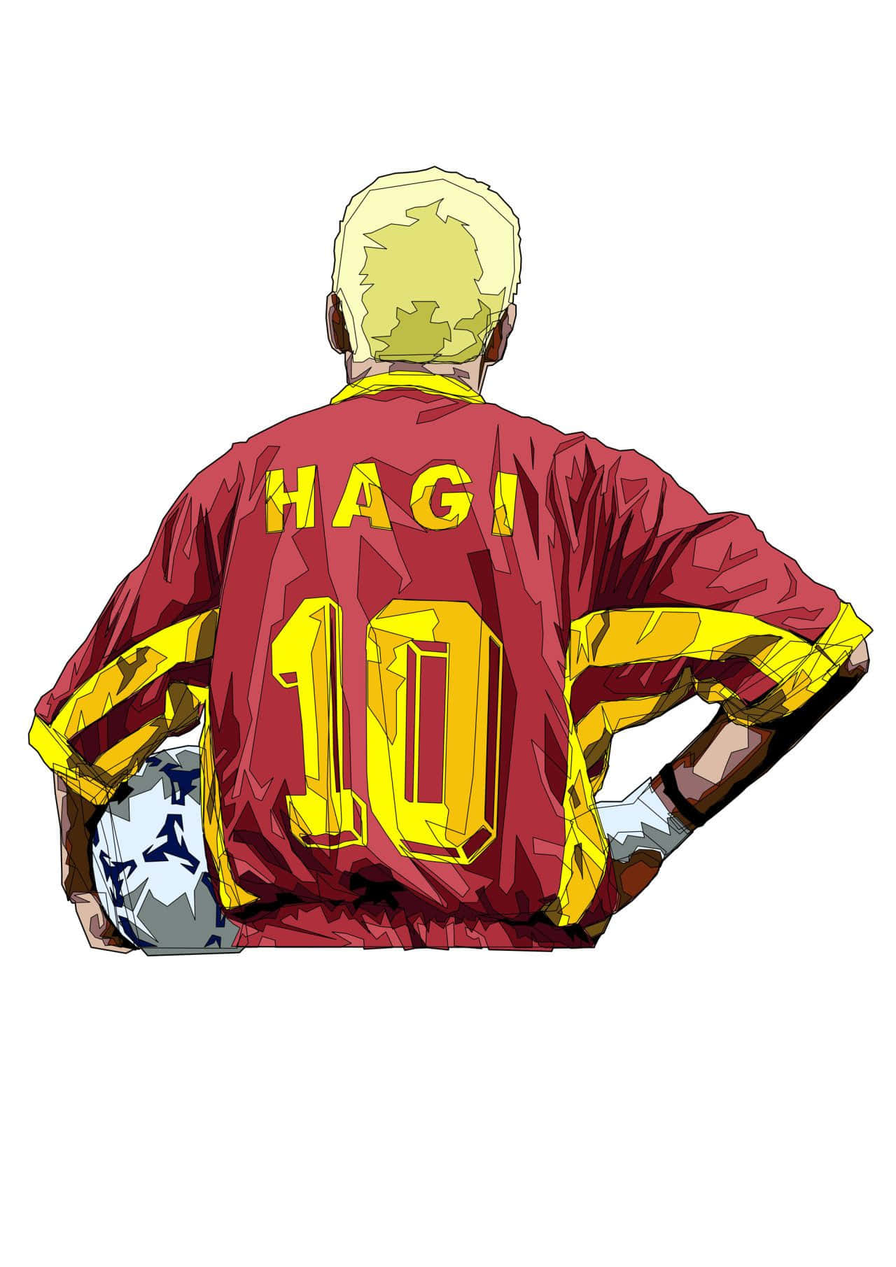 Gheorghe Hagi Turkey Jersey Vector Art Wallpaper