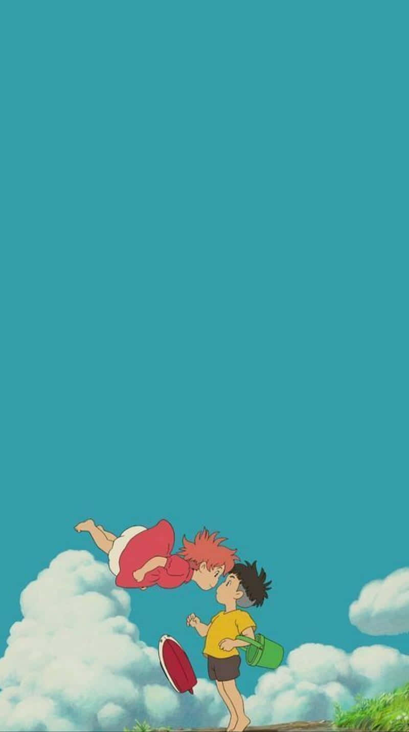 Ghibli Sky Dance Wallpaper