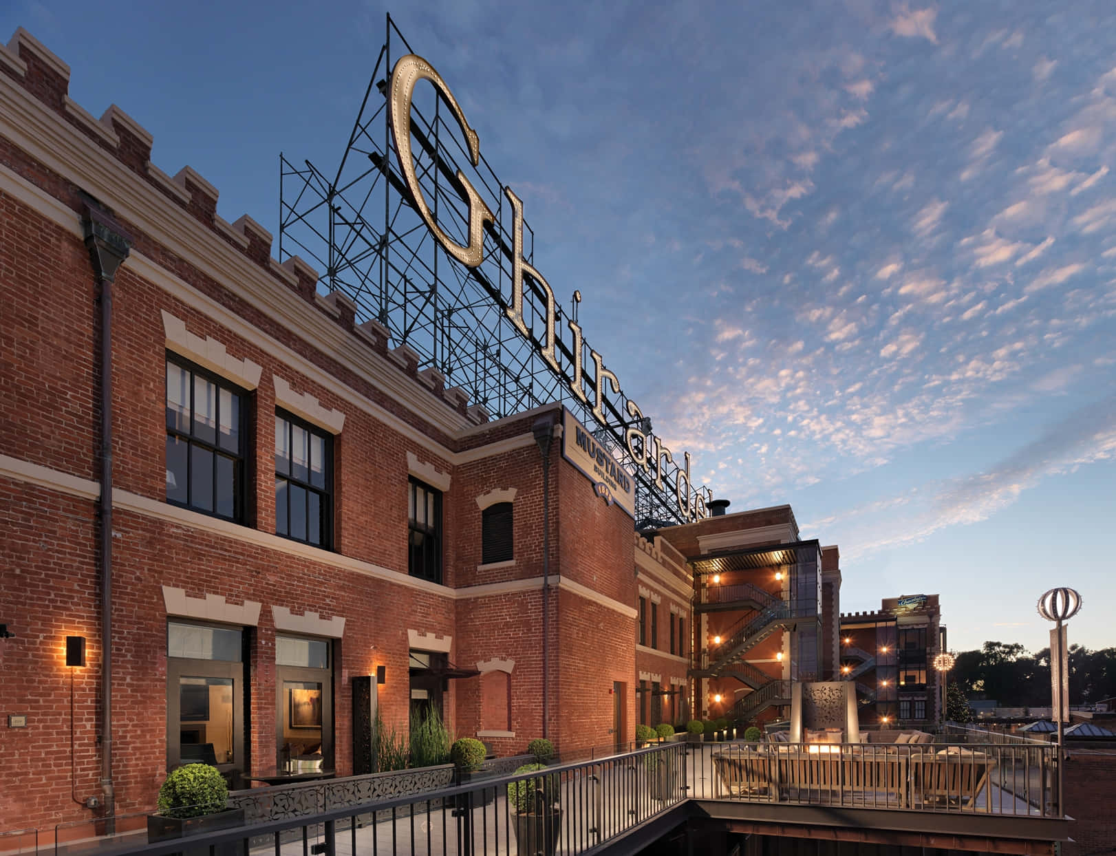 Ghiradelli Square Beneath Cloudy Afternoon Sky Wallpaper