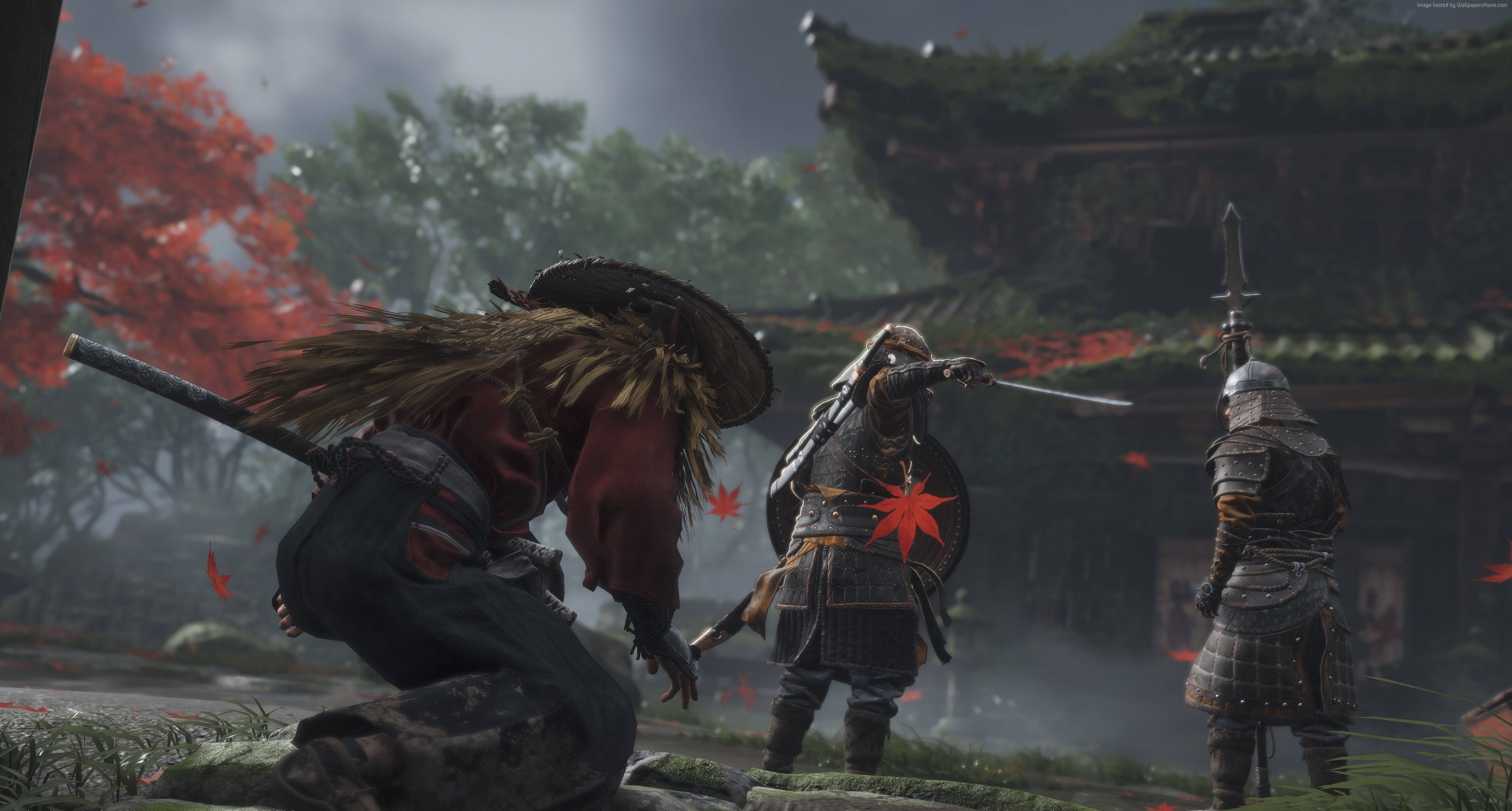 Ghost Of Tsushima Ryuzo Skulking 4k Wallpaper