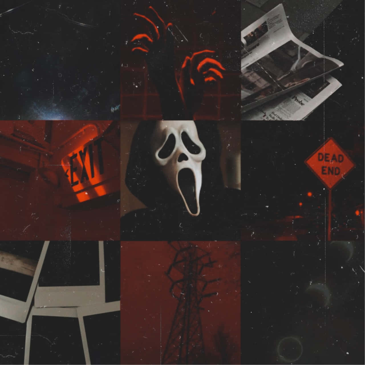 Ghostface Aesthetic - Mysterious And Dark Vibes Wallpaper