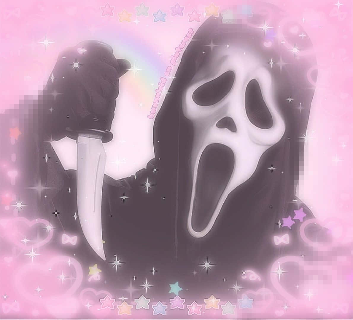 Ghostface Pink Aesthetic.jpg Wallpaper