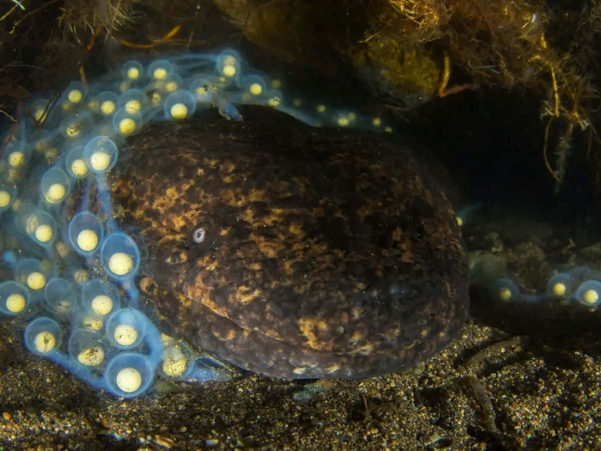 Giant Salamander Underwater Wallpaper