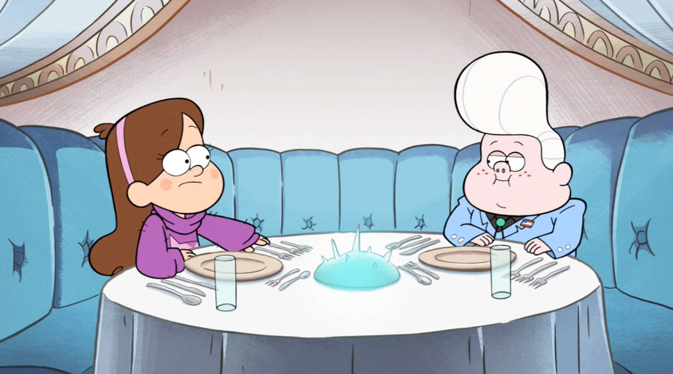 Gideon Gleeful And Mabel Pines Dinner Wallpaper