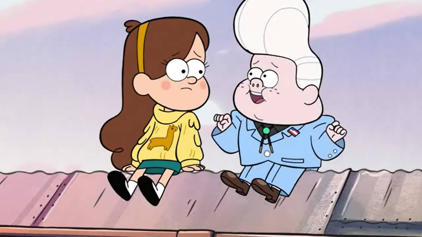 Gideon Gleeful Mabel Pines Scene Wallpaper