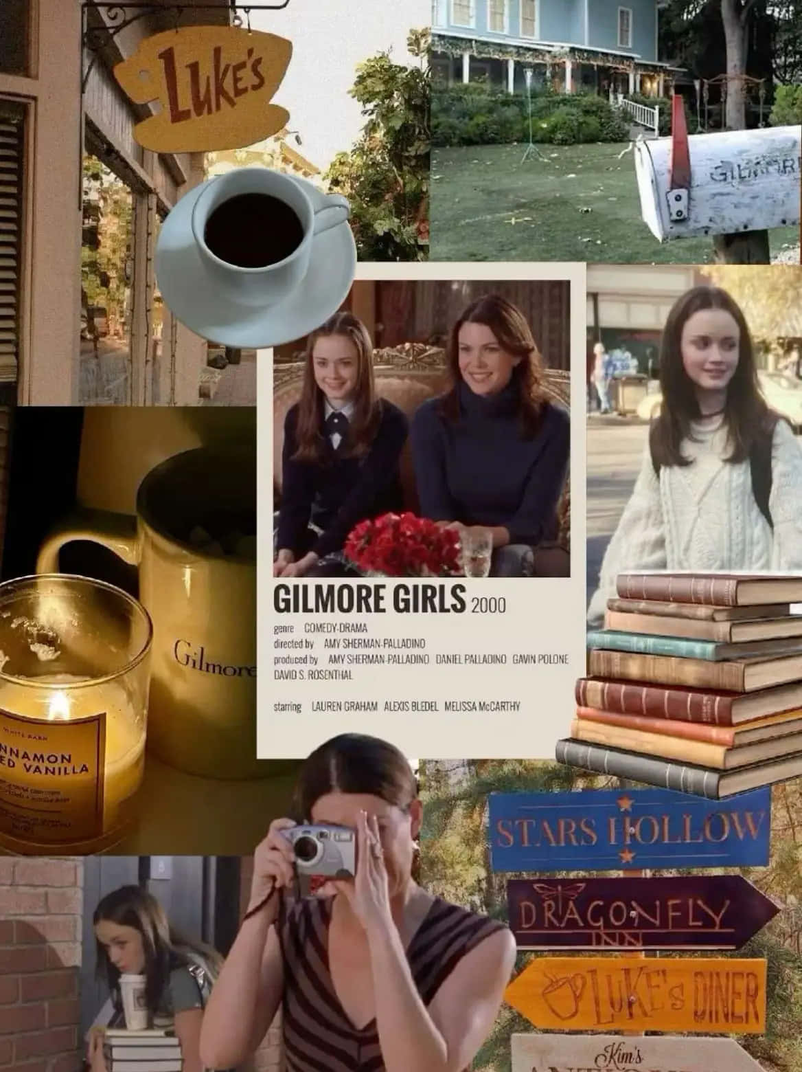 Gilmore Girls Collage Aesthetic Wallpaper