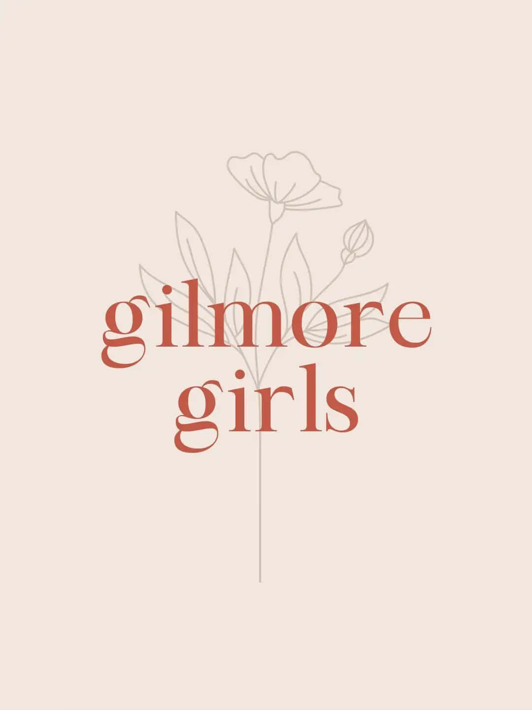 Gilmore Girls Floral Aesthetic Wallpaper