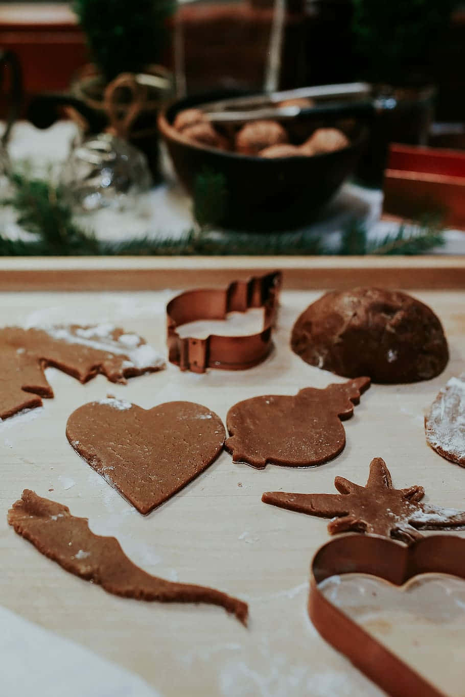 Gingerbread Cookie Preparation Wallpaper