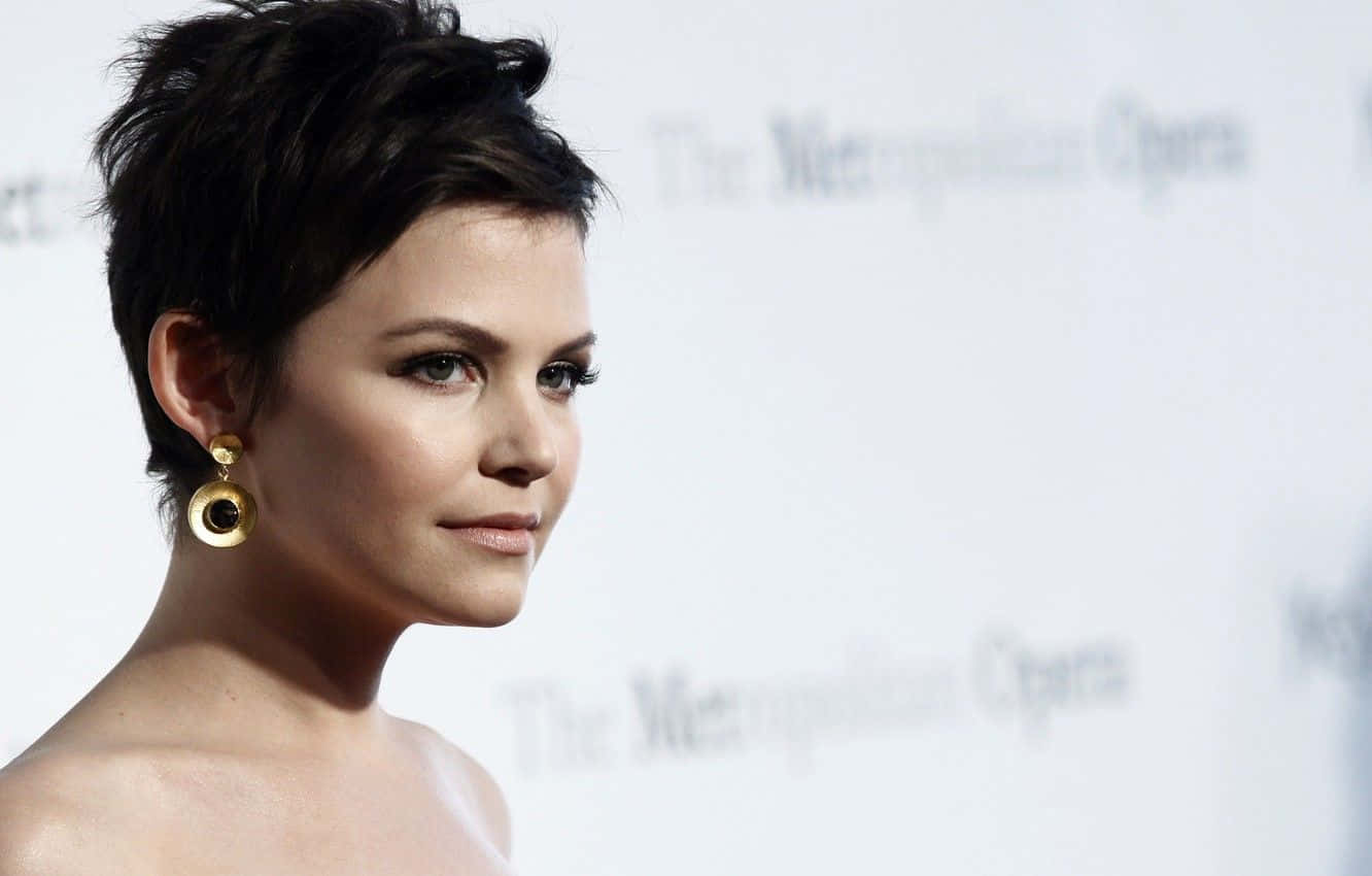 Ginnifer Goodwin - Portrait In Black-and-white Wallpaper