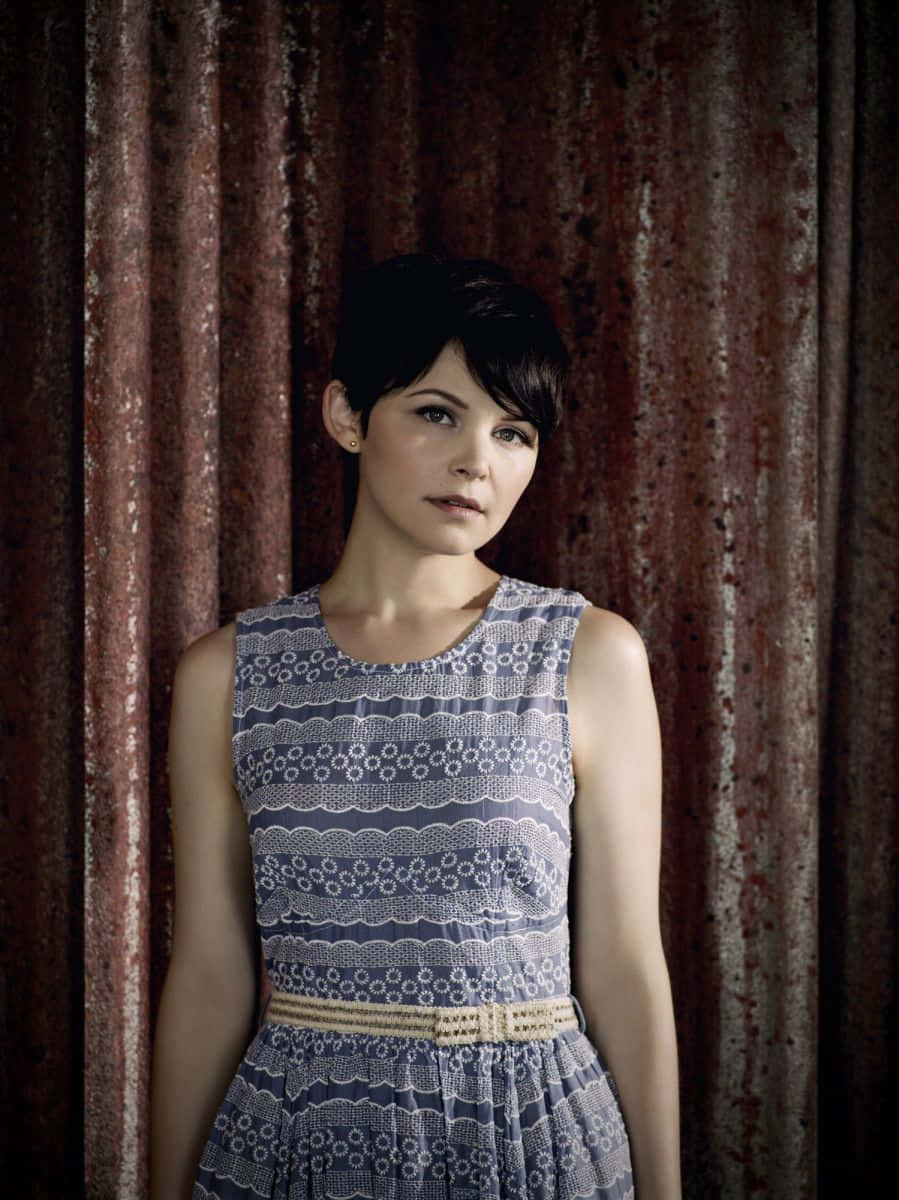 Ginnifer Goodwin Striking A Pose In A Stylish Outfit Wallpaper