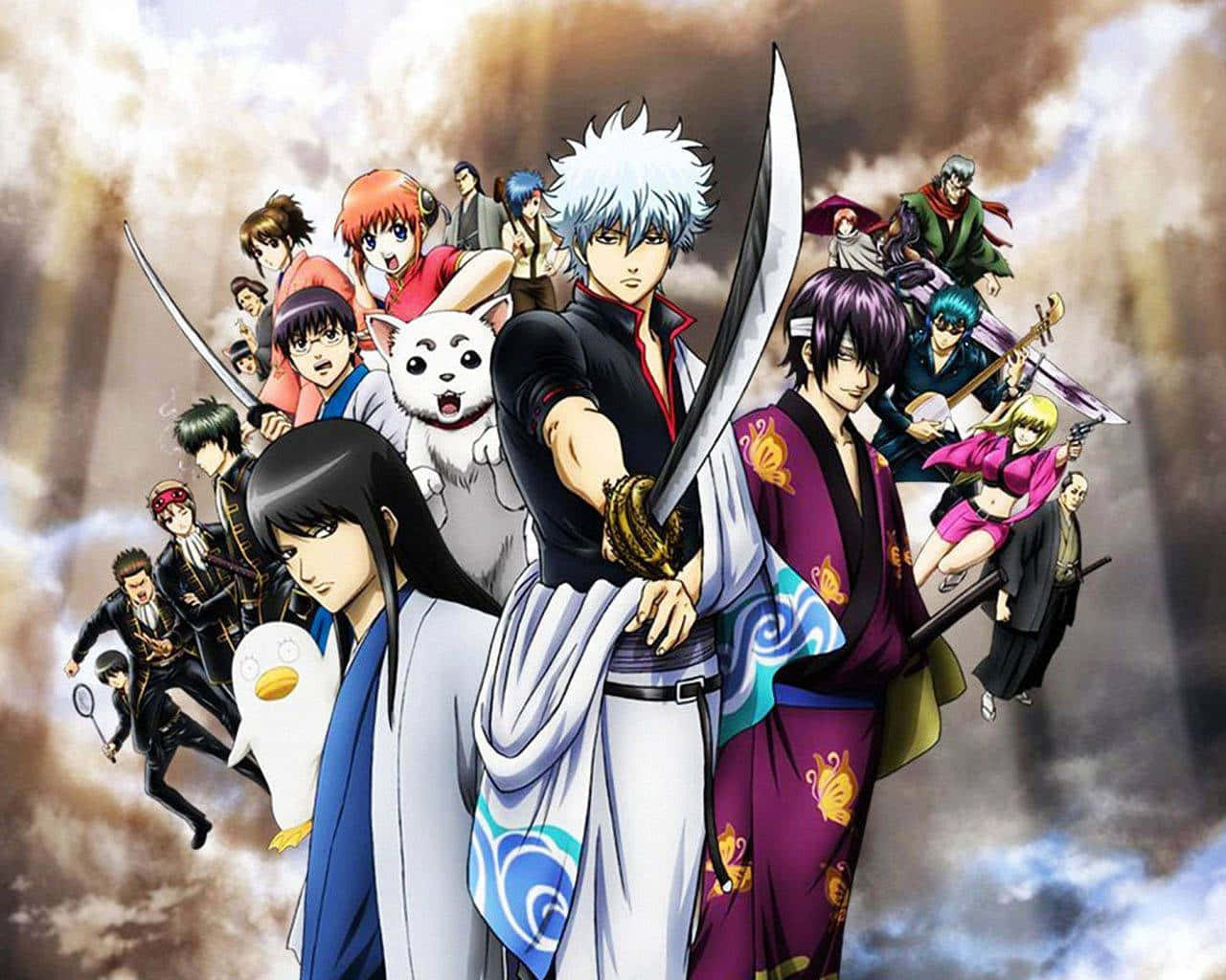 Gintama Characters Readyfor Battle Wallpaper