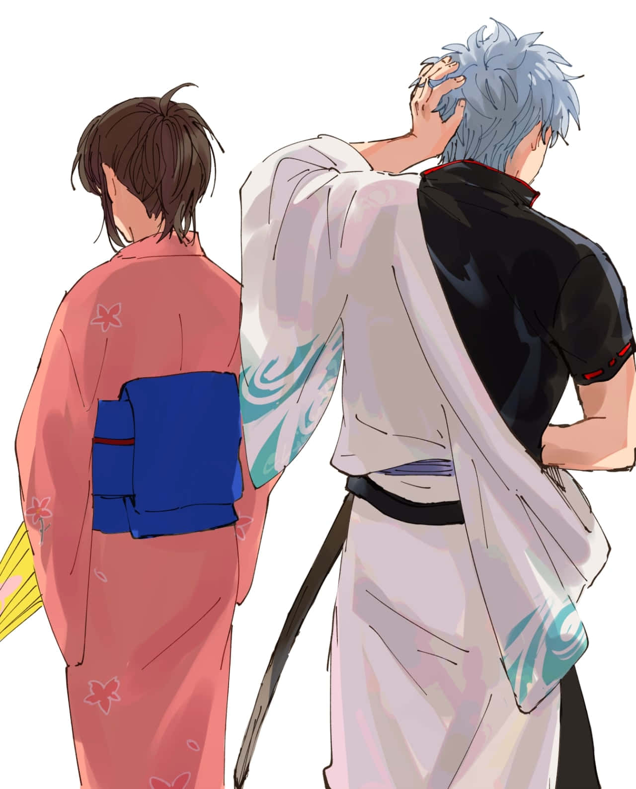 Gintama Characters Traditional Attire Wallpaper