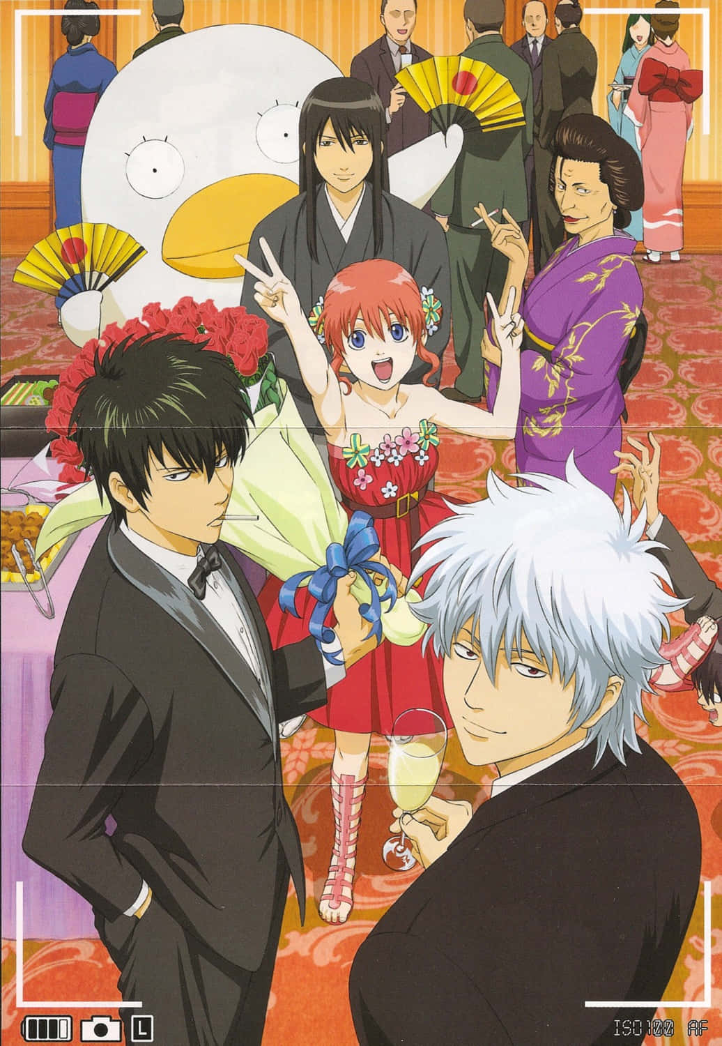 Gintama Elizabethand Characters Celebration Wallpaper