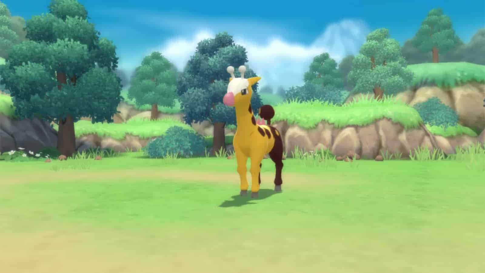 Girafarig Grazing Wallpaper