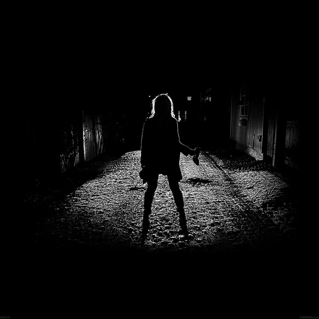 Girl In An Alley Shadow Pfp Wallpaper