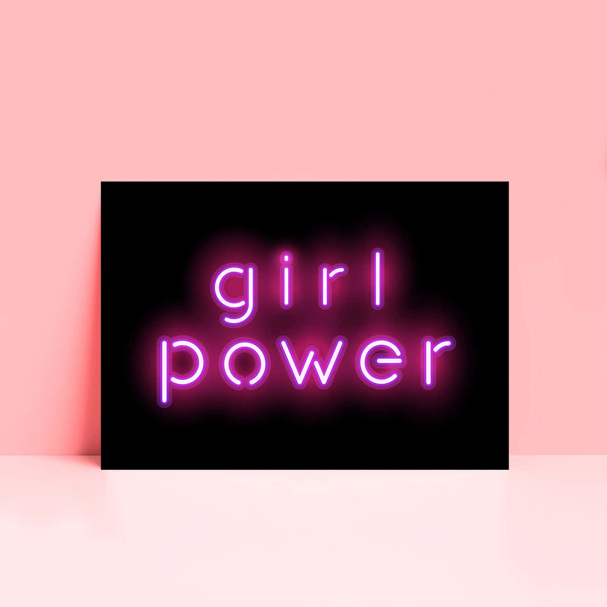 Girl Power Neon Sign Wallpaper