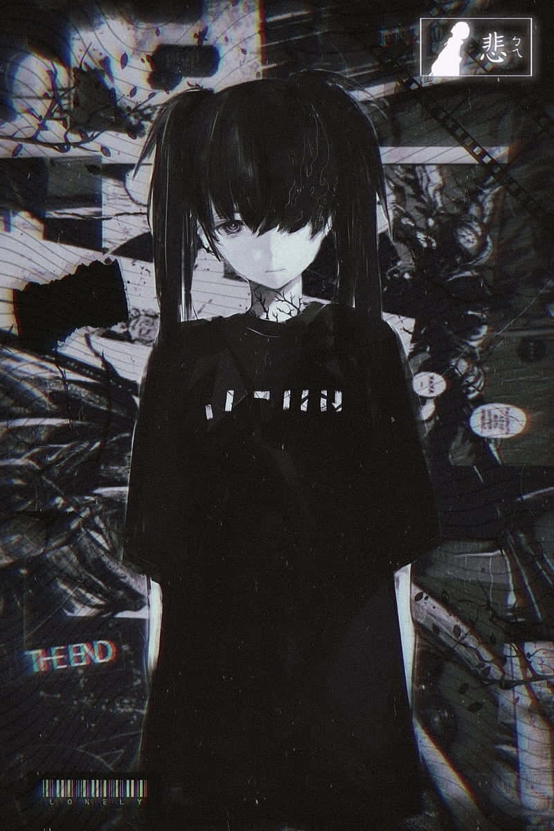 Girl With Pigtails Edgy Pfp Wallpaper