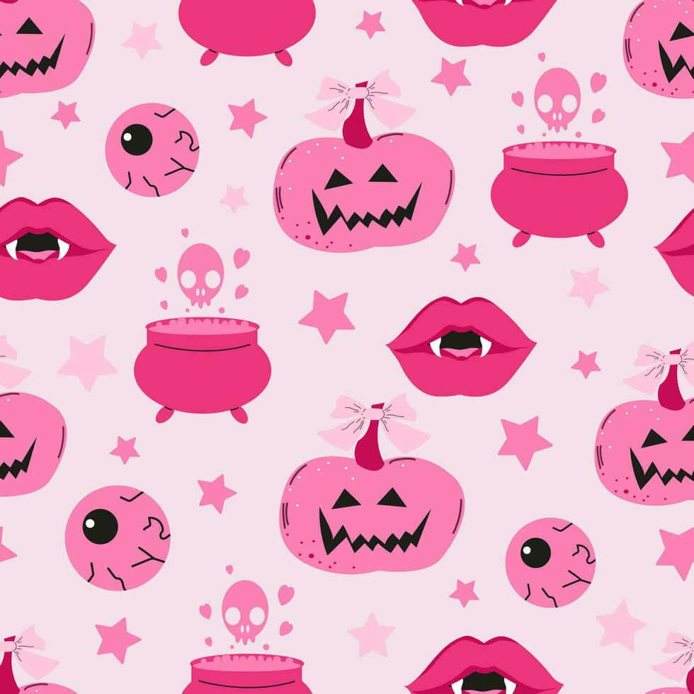 Girly_ Halloween_ Pattern Wallpaper