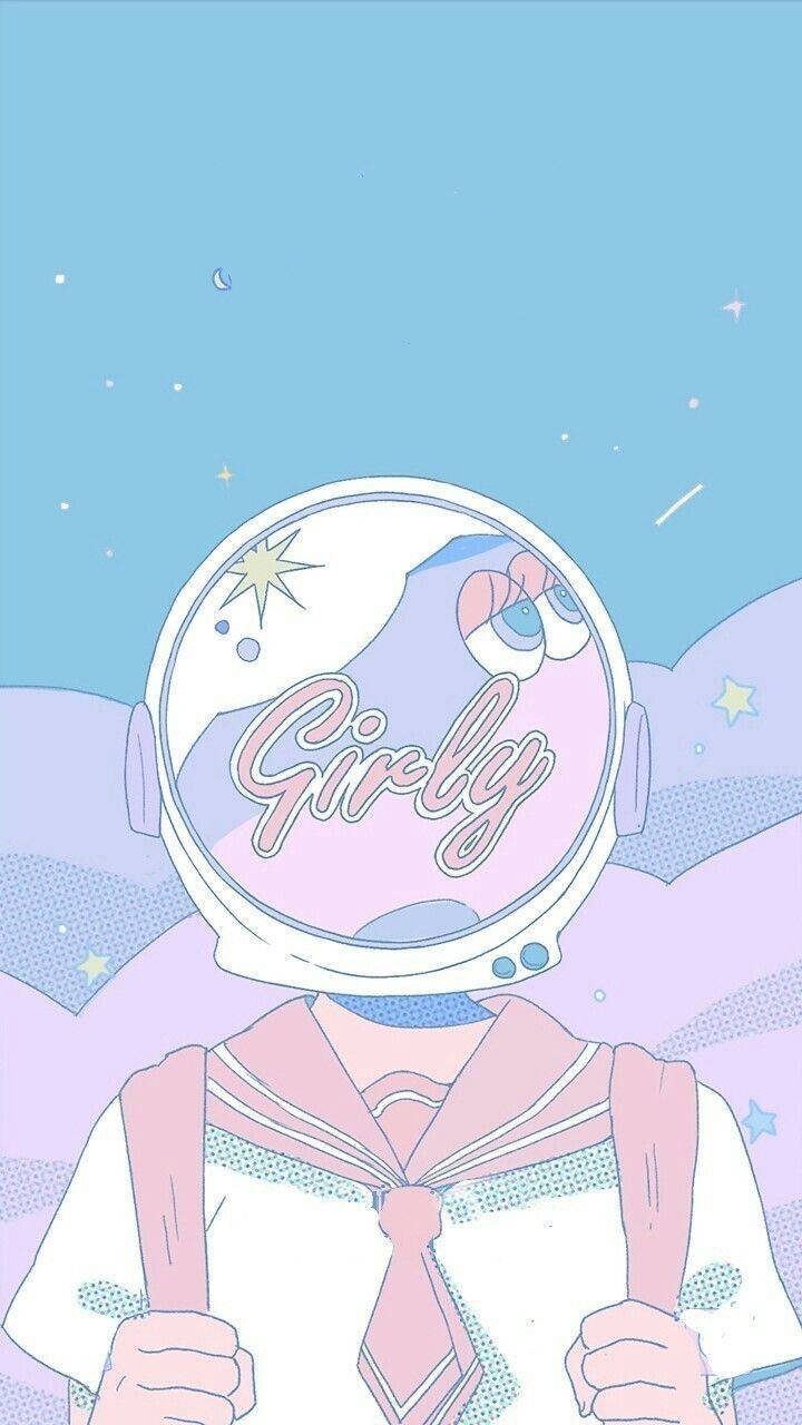 Girly Pastel Aesthetic Drawing Wallpaper