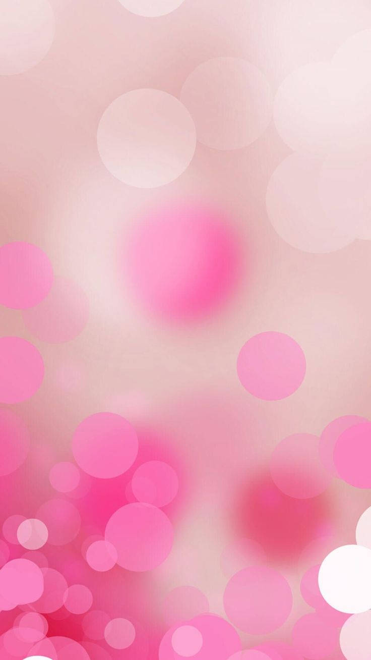 Girly Phone Bokeh Lights Wallpaper