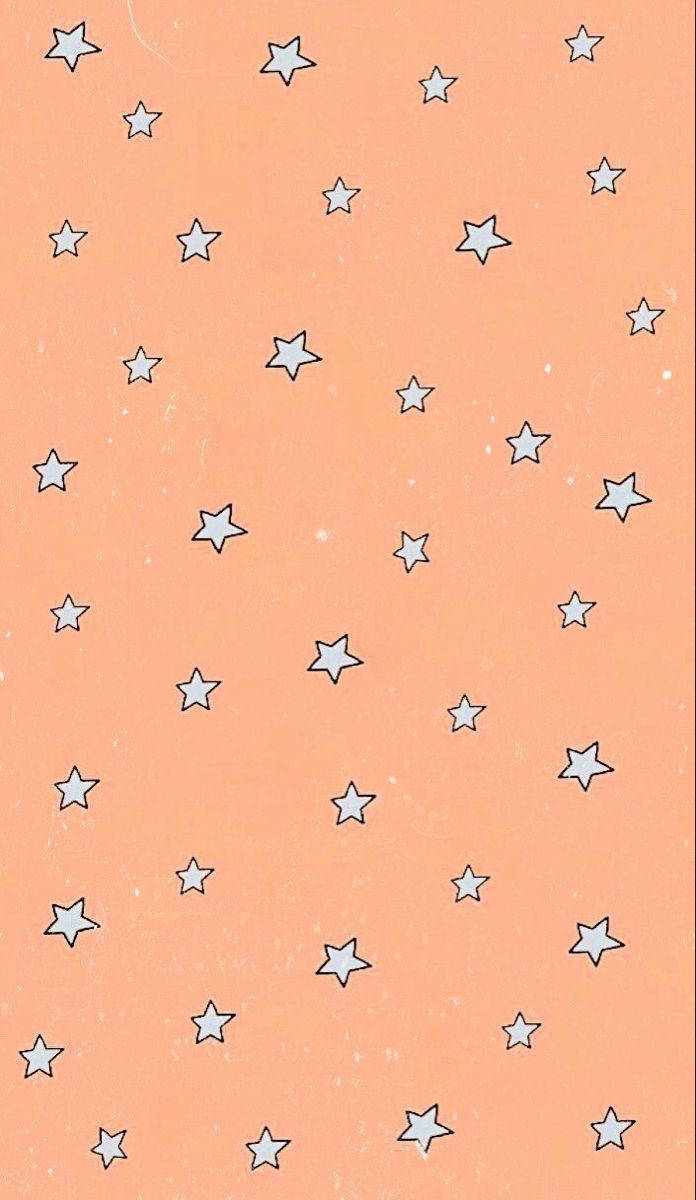 Girly Phone Orange Background Wallpaper