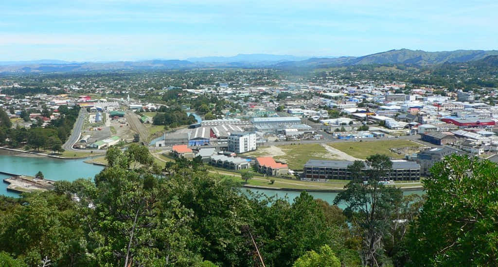 Gisborne City Aerial View New Zealand Wallpaper