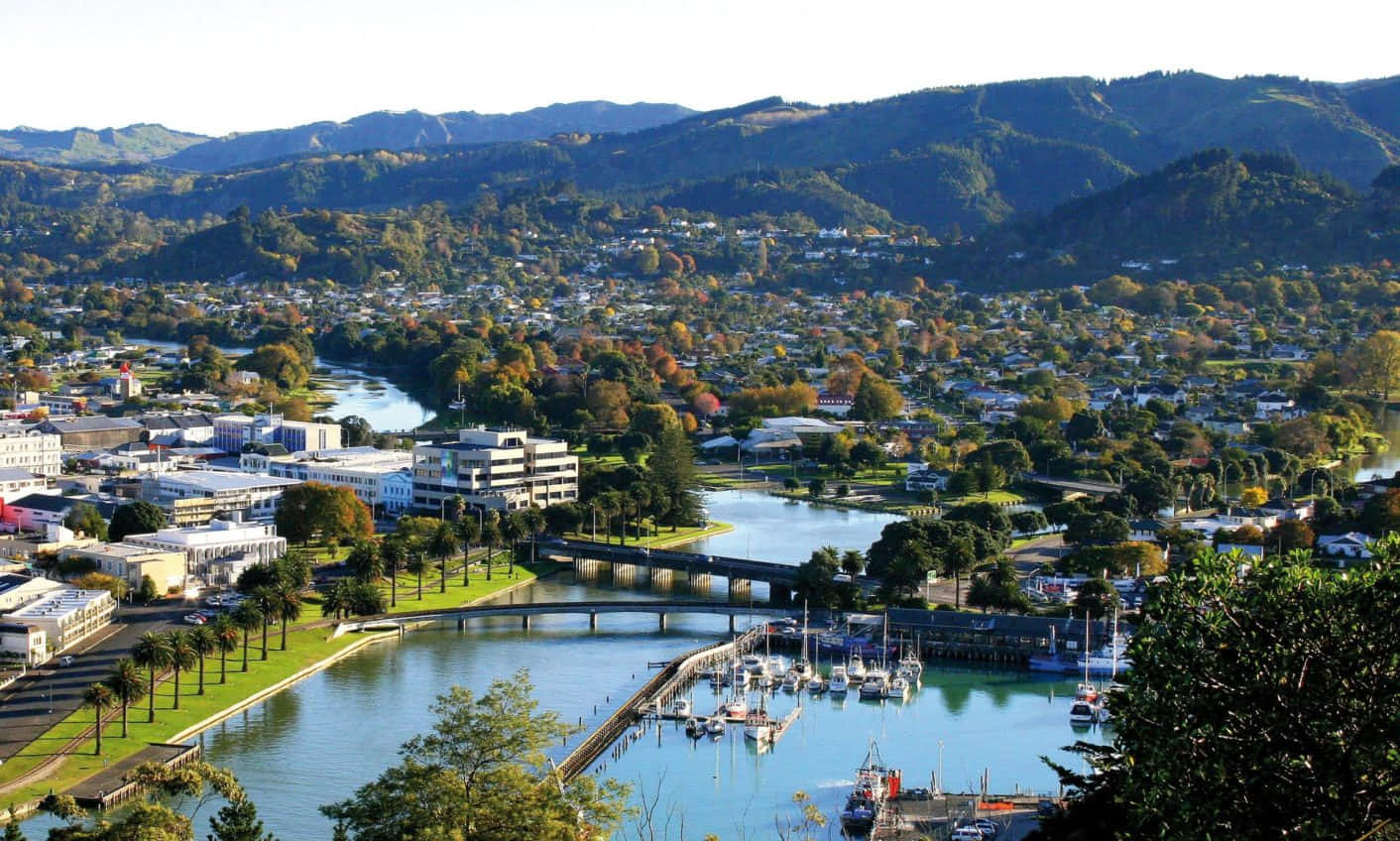 Gisborne New Zealand Aerial View Wallpaper