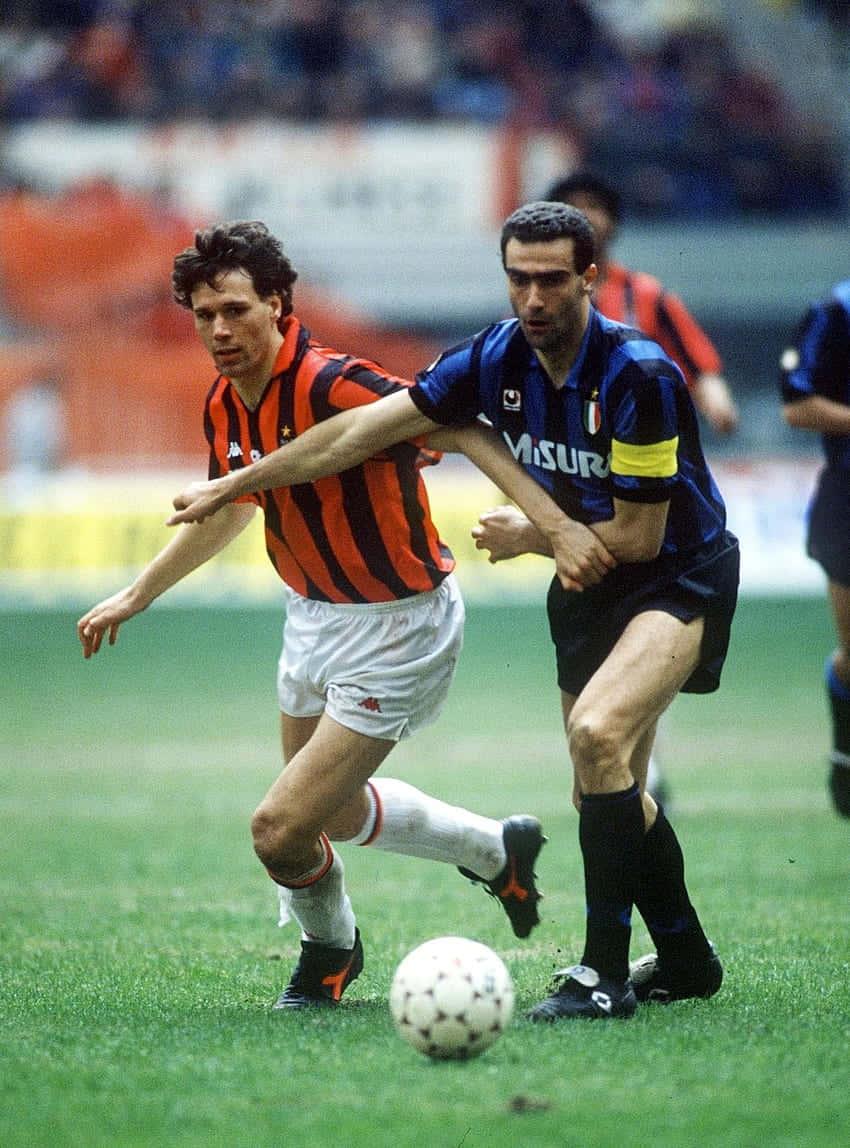 Giuseppe Bergomi Blocking Marco Van Basten Wallpaper