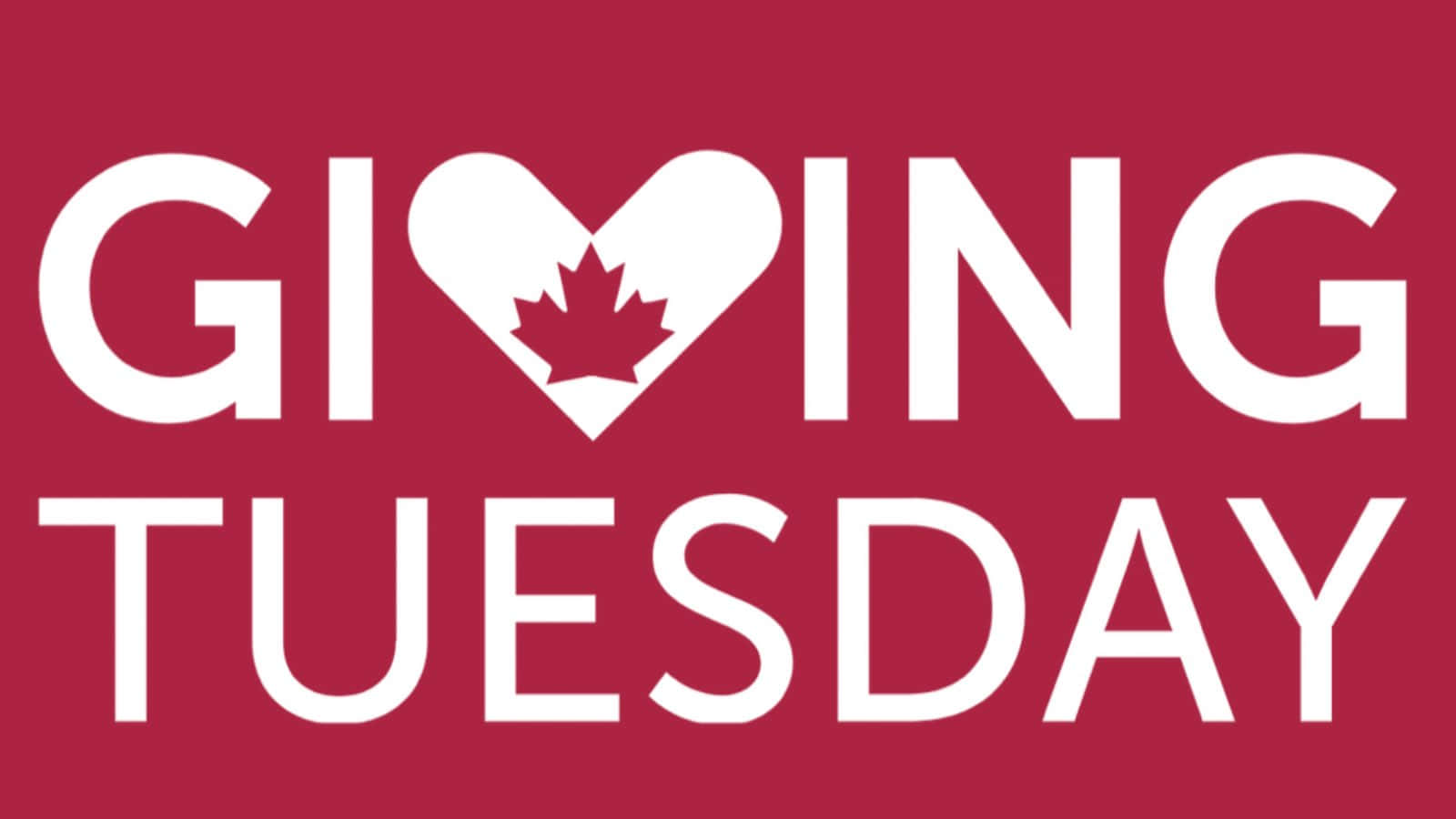 Giving Tuesday Logowith Maple Leaf Wallpaper