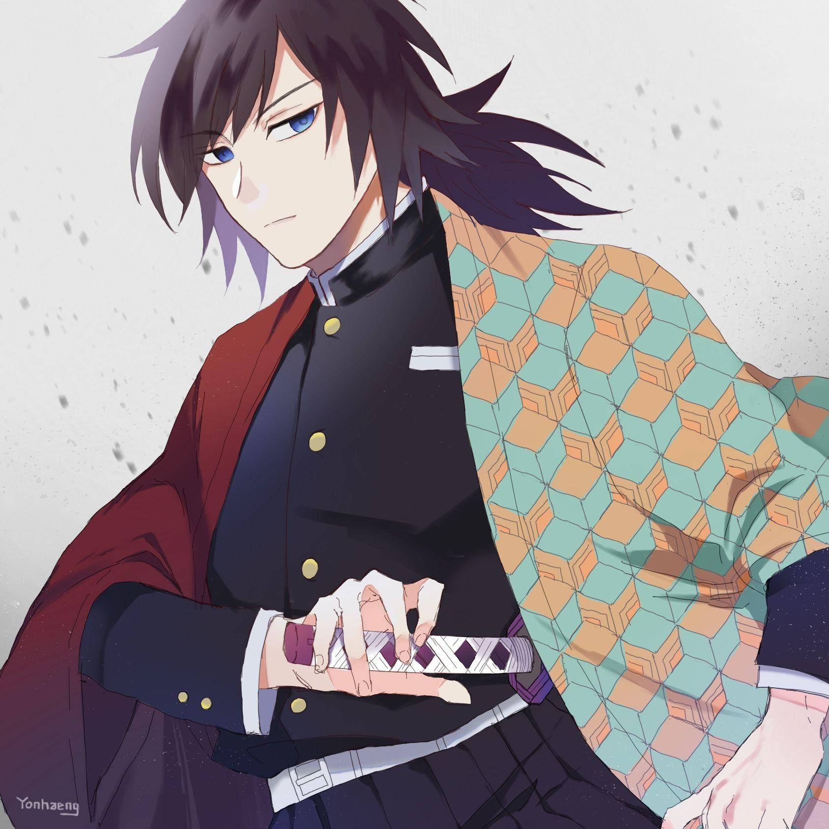 Giyuu Tomioka With Hidden Sword Wallpaper