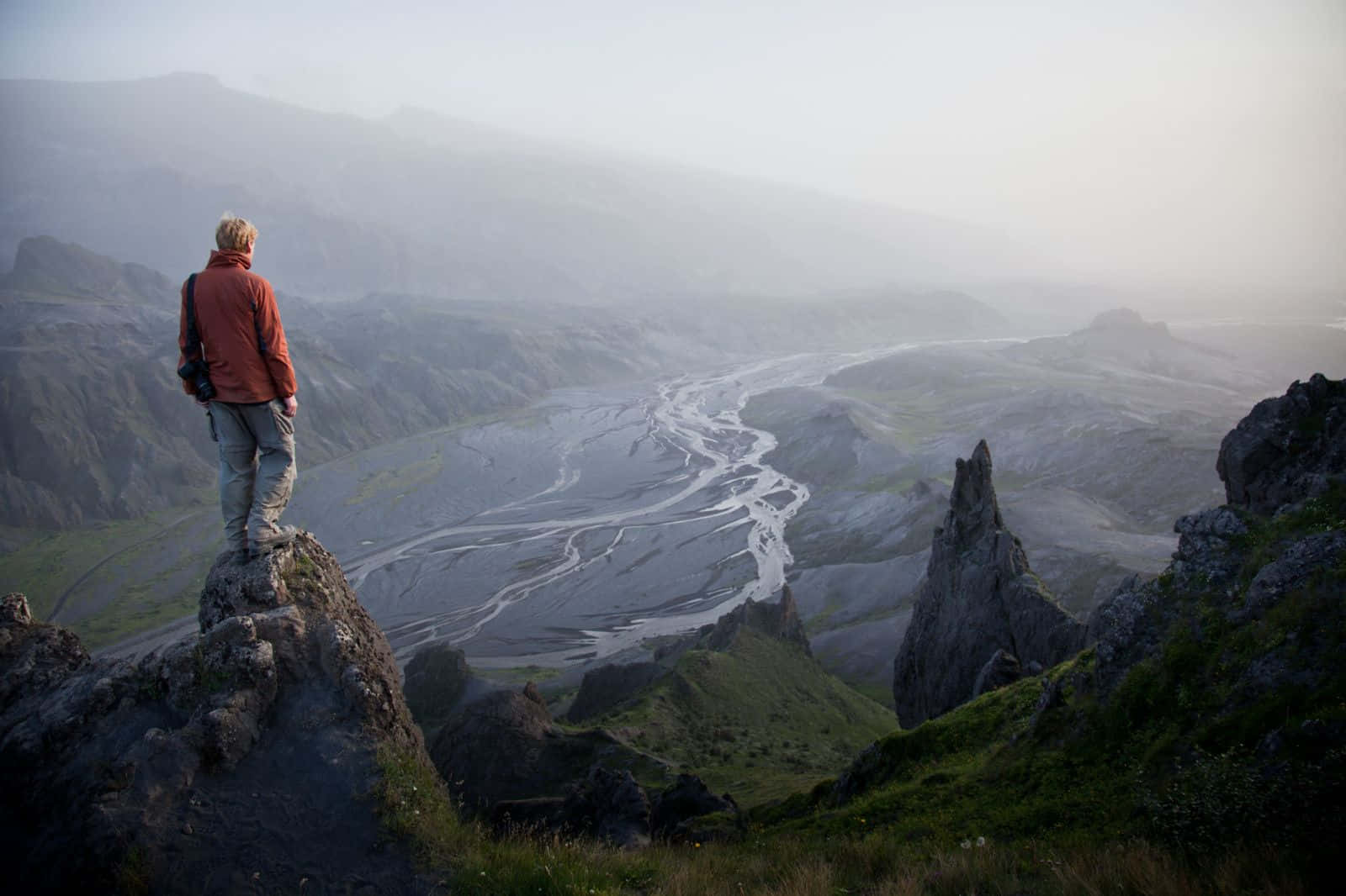 Glacial Mountain Adventure In Iceland Wallpaper