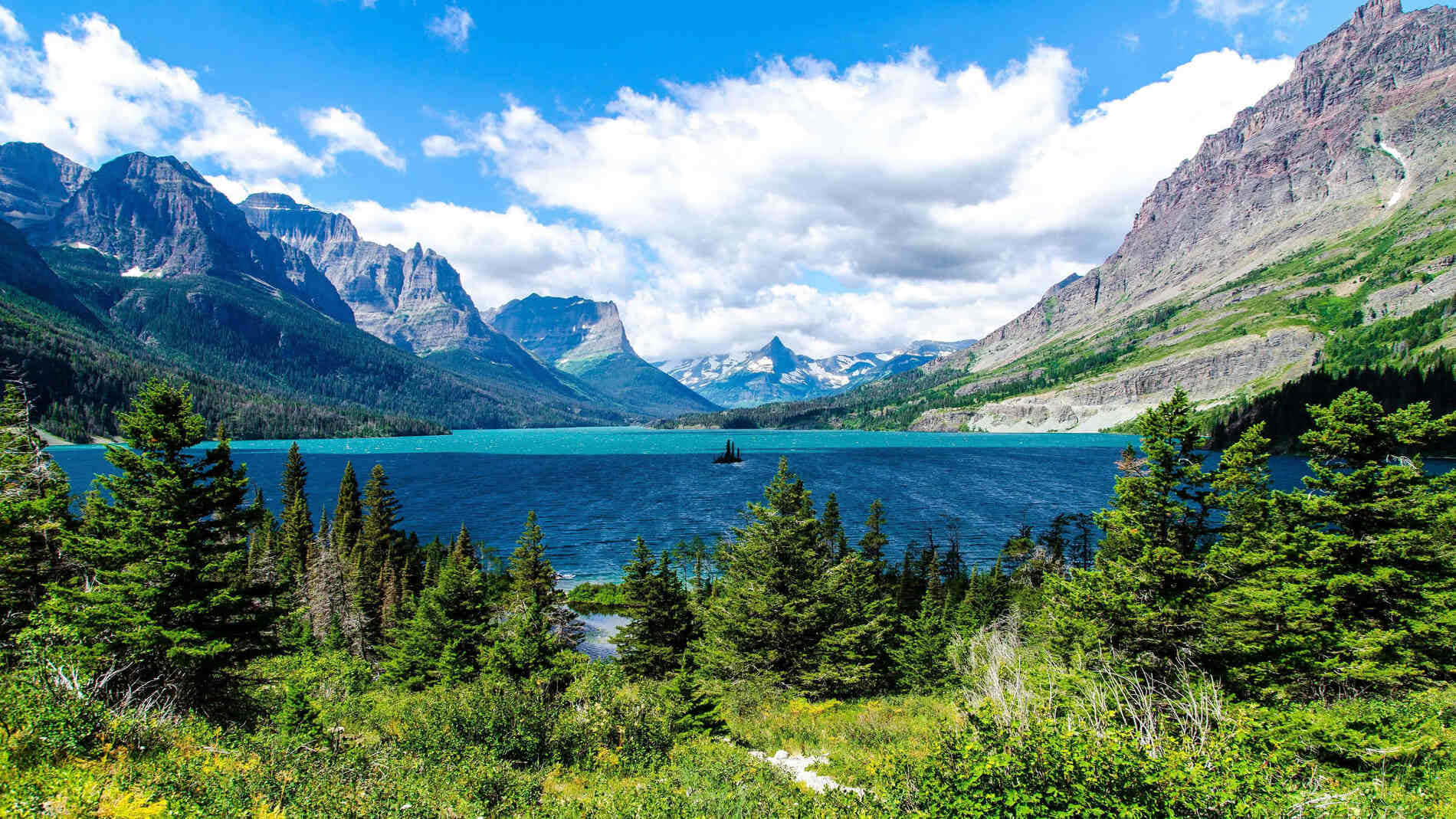 Glacier National Park Saint Mary Lake Wallpaper