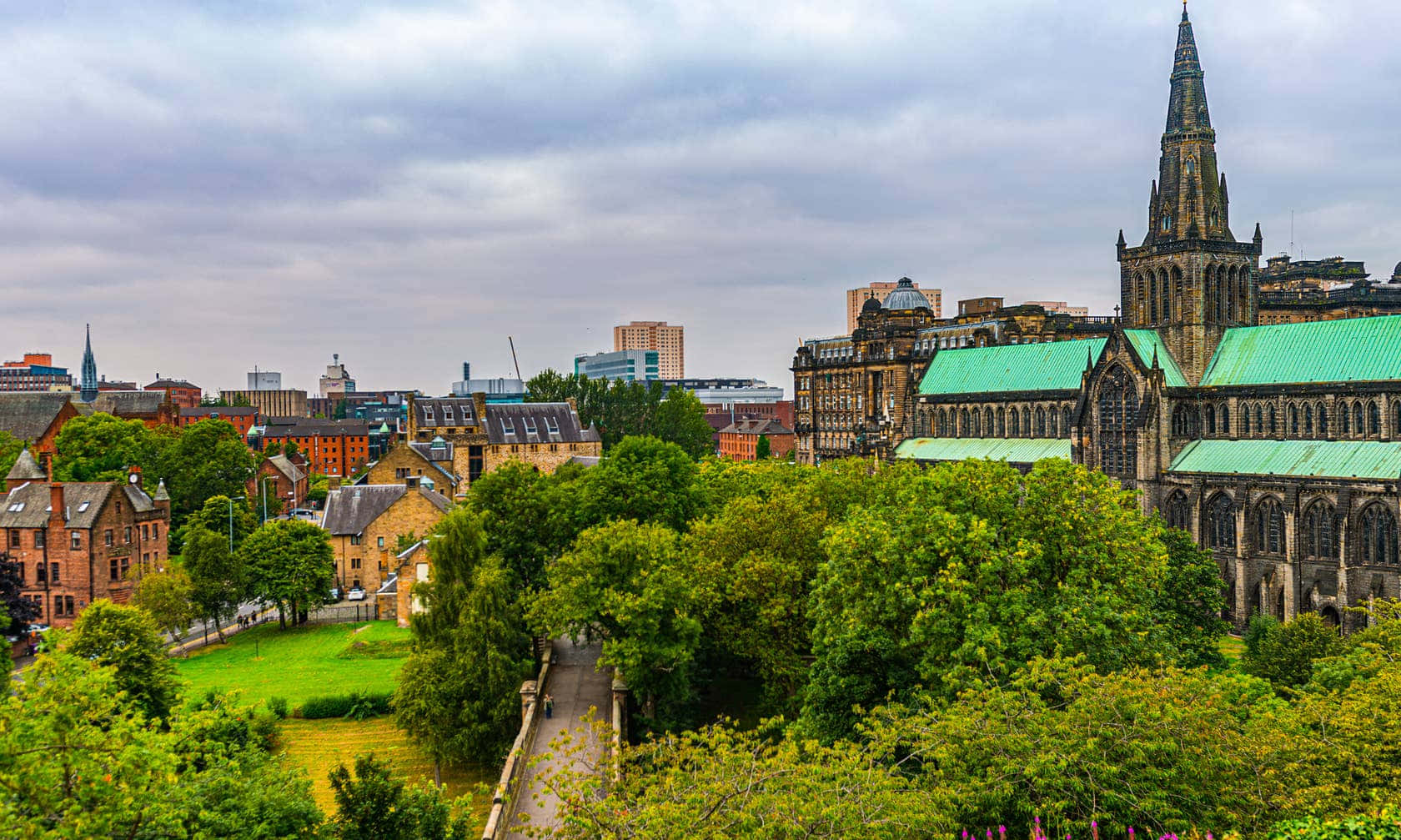 Glasgow Cityscapewith Historic Architecture Wallpaper