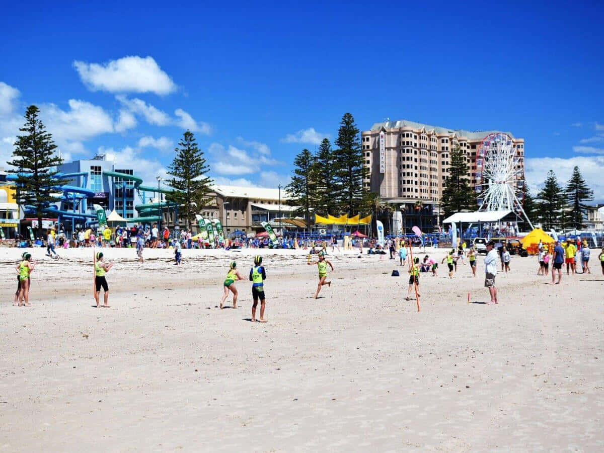 Glenelg Beach Summer Activities Wallpaper