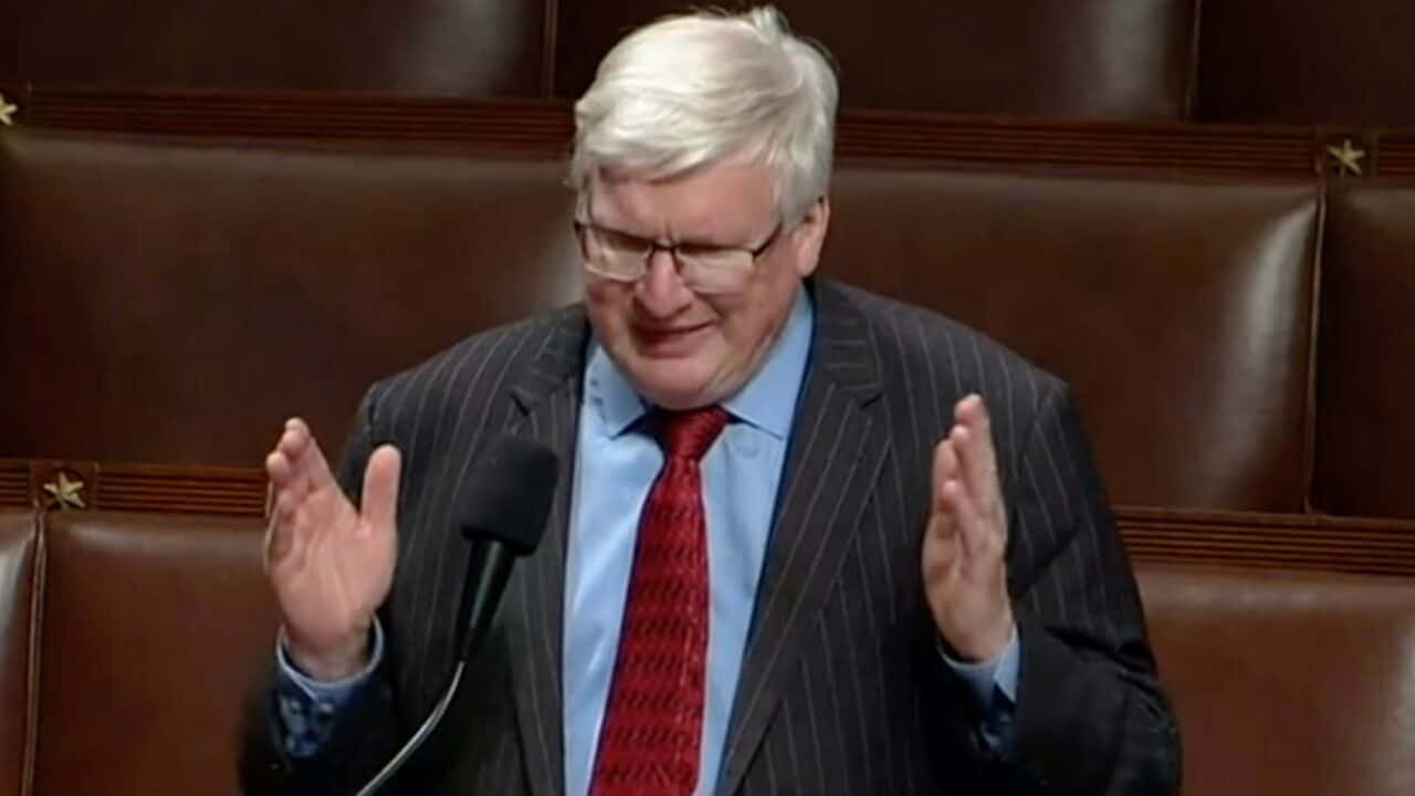 Glenn Grothman In An Official Meeting Wallpaper