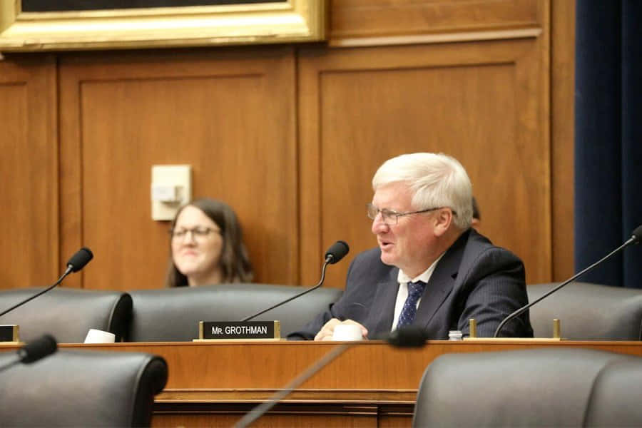 Glenn Grothman Speakingat Committee Hearing Wallpaper