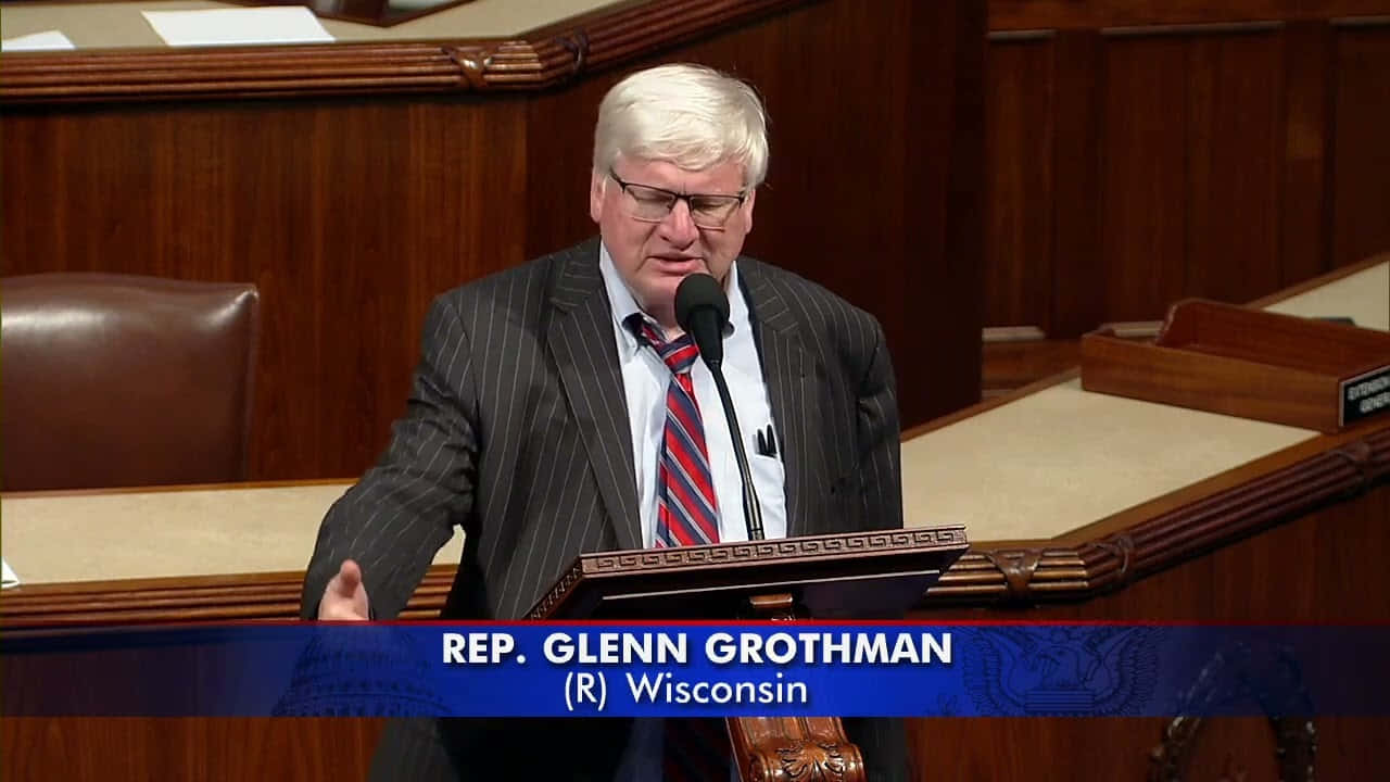 Glenn Grothman Speakingat Congress Wallpaper