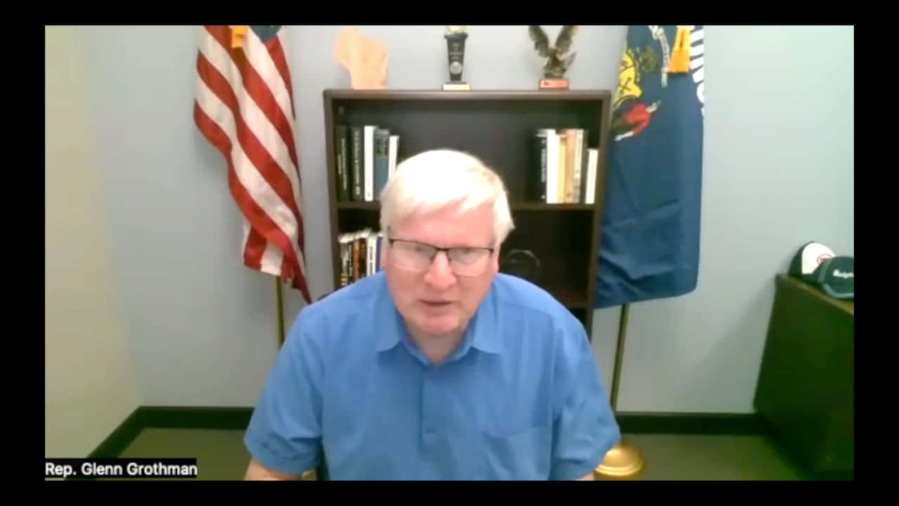 Glenn Grothman Video Conference Wallpaper