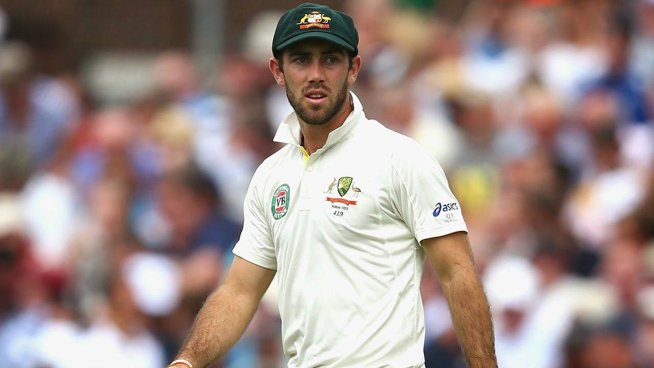 Glenn Maxwell In White Shirt Wallpaper