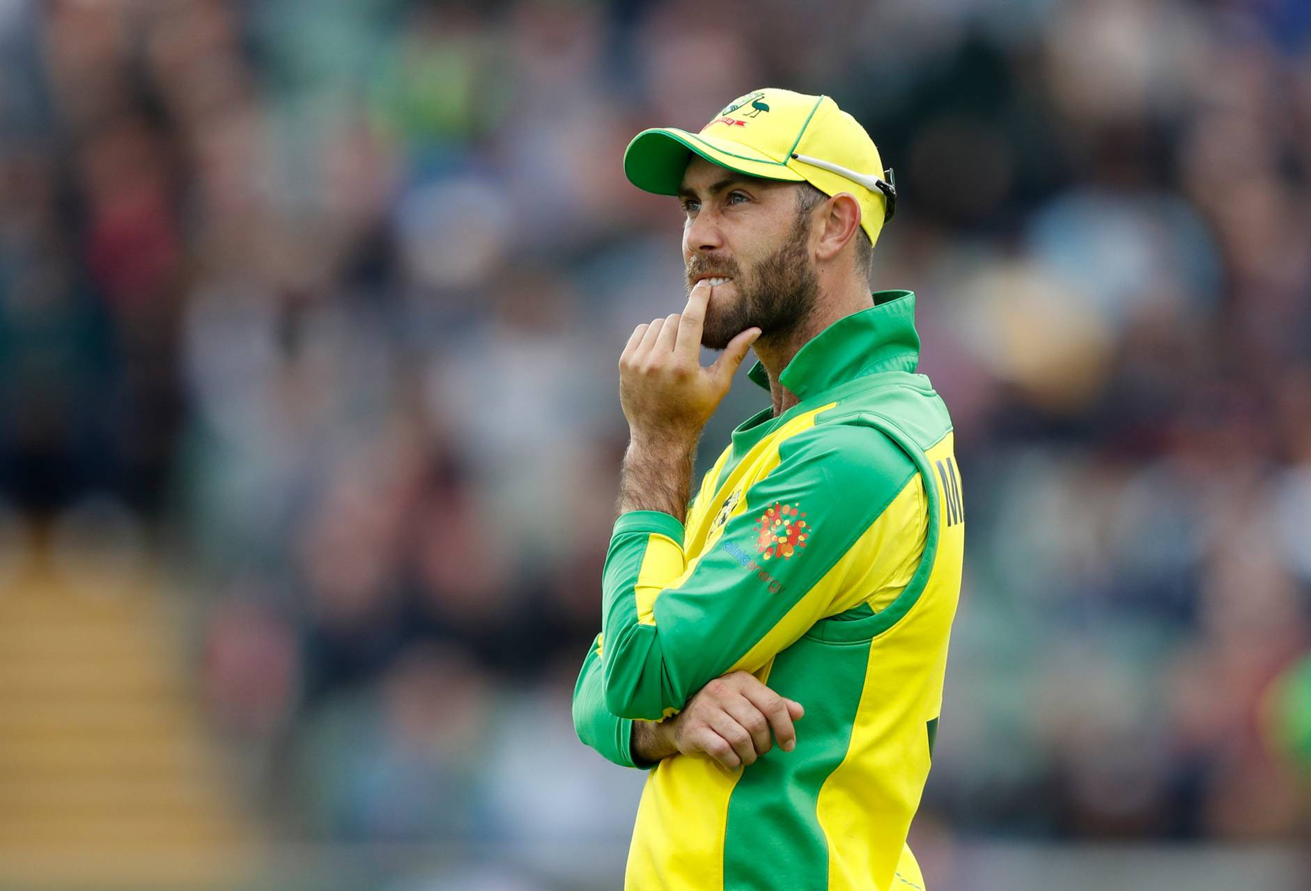 Glenn Maxwell While Thinking Wallpaper