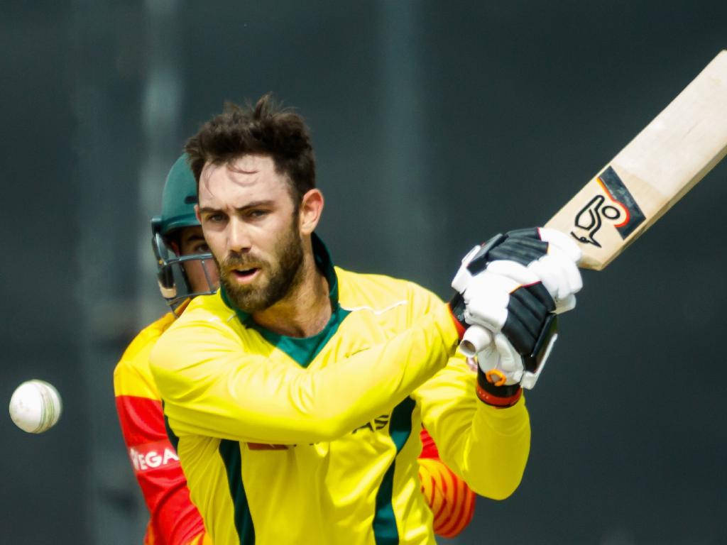 Glenn Maxwell With Cricket Bat Wallpaper