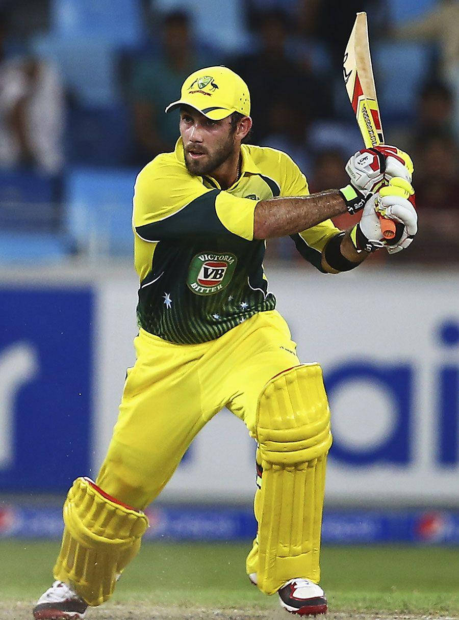 Glenn Maxwell Yellow Team Wallpaper