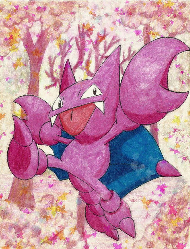 Gligar On Cherry Blossoms Wallpaper